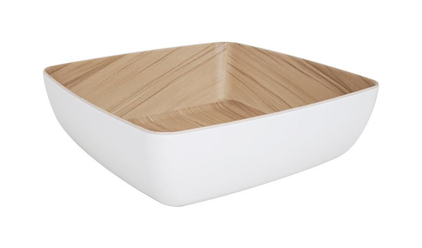 46540 - Zicco Melamine Echo Birch Serving Bowl 250x250x75mm (Sold in sets of 6) - Image 2