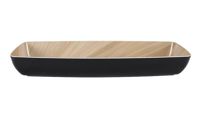 46544 - Zicco Melamine Echo Birch Bowl Gn 2 4 530x162x75mm (Sold in sets of 3)