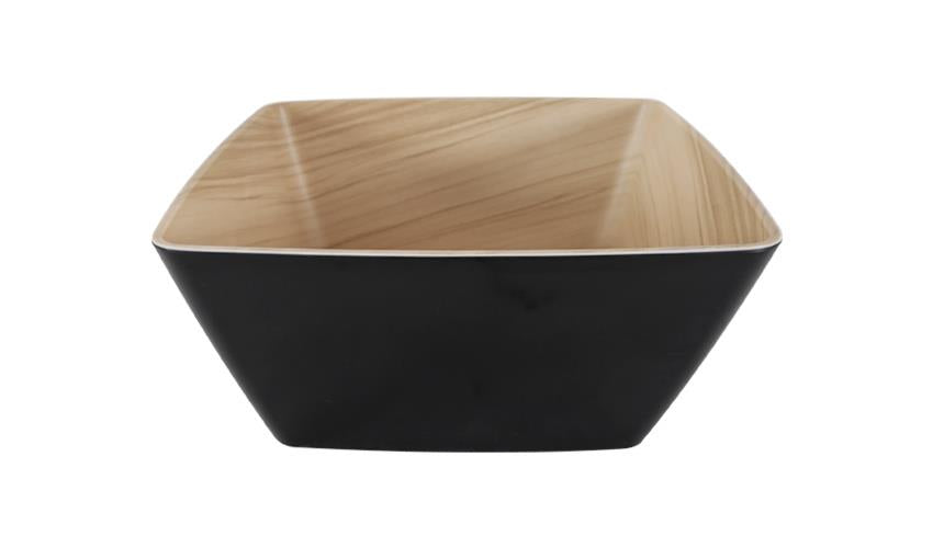 46564 - Zicco Melamine Echo Birch Square Bowl 250x250x120mm (Sold in sets of 6)