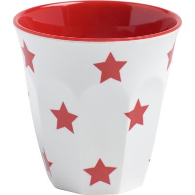 47248 - Jab Red Stars On White Espresso Cup 70mm 200ml (Sold in sets of 12)