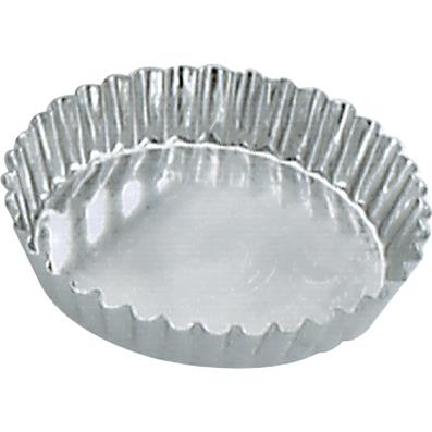 Tart Mould-Round Fluted 105X20Mm Fixed Base