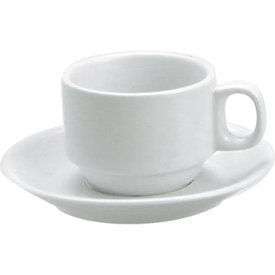 Vitroceram Stackable Cup-225ml (Saucer 900020) White (Sold in sets of 48)