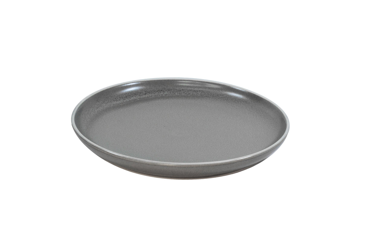 Tablekraft Urban Round Coupe Plate 200x24mm Grey (Sold in sets of 6)