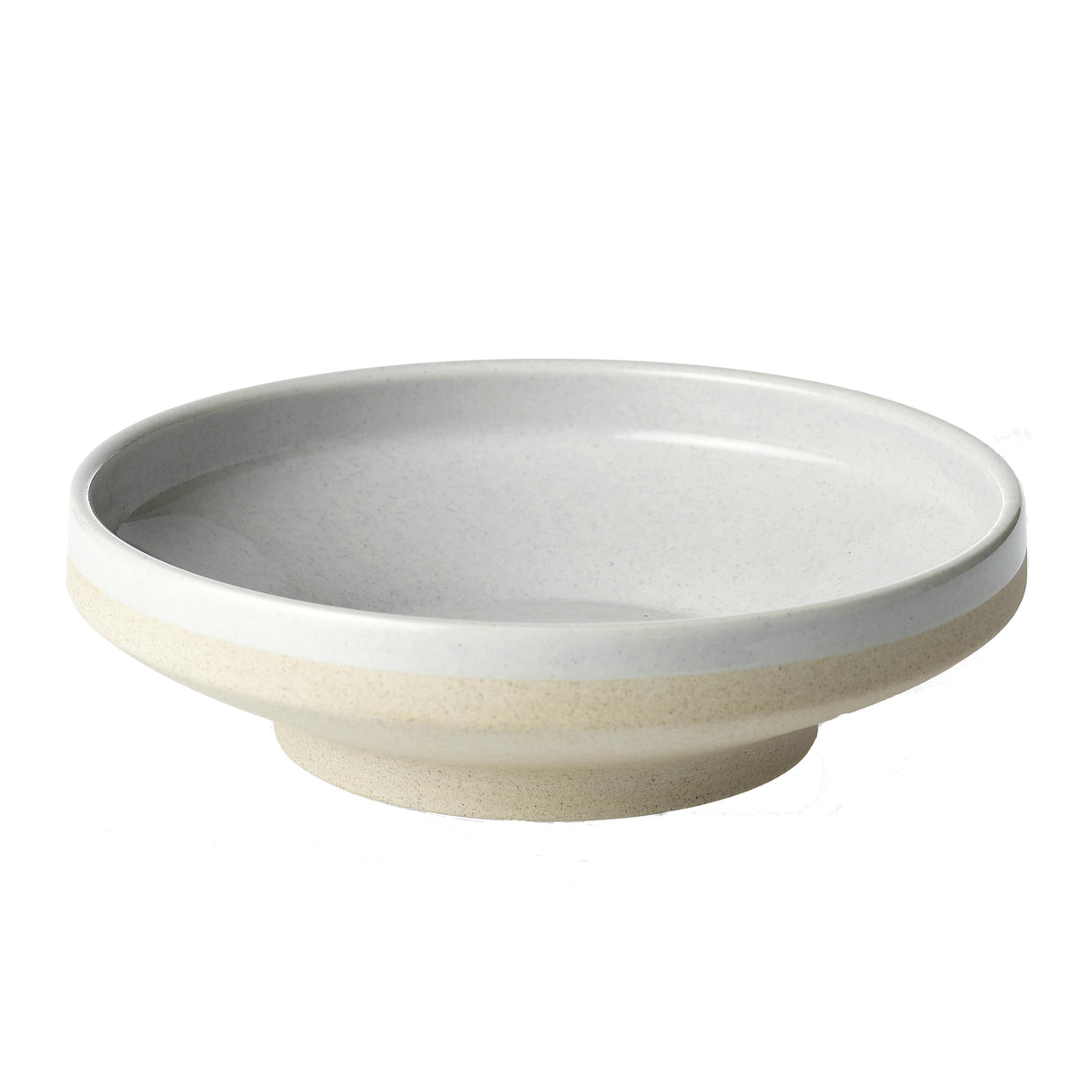 Tablekraft Soho Round Bowl Footed 230X68Mm White Pebble