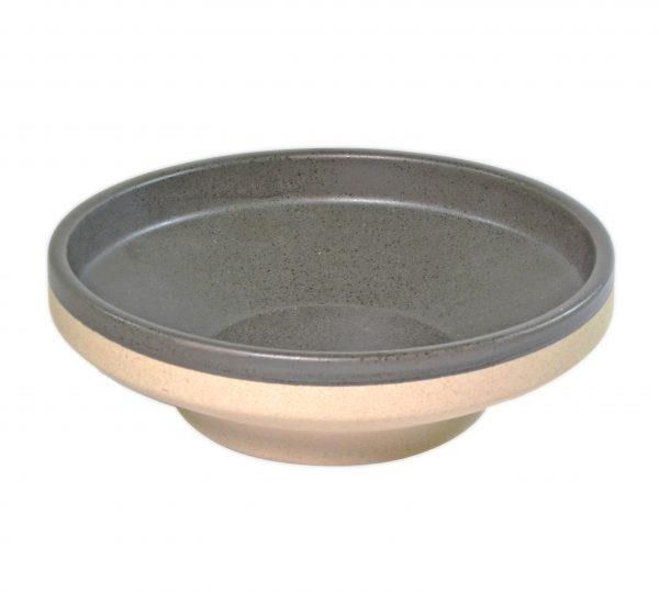 908720 - Tablekraft Soho Round Bowl Footed 230X68M Speckle Black