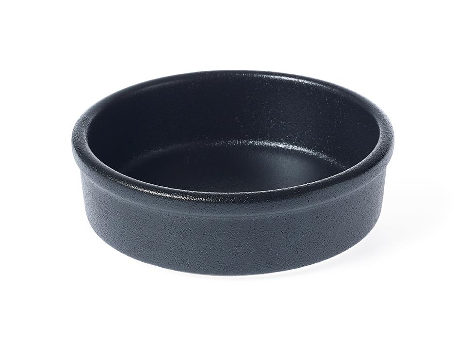 Tablekraft Tk Black Round Dish Tapas Black (Sold in sets of 6)