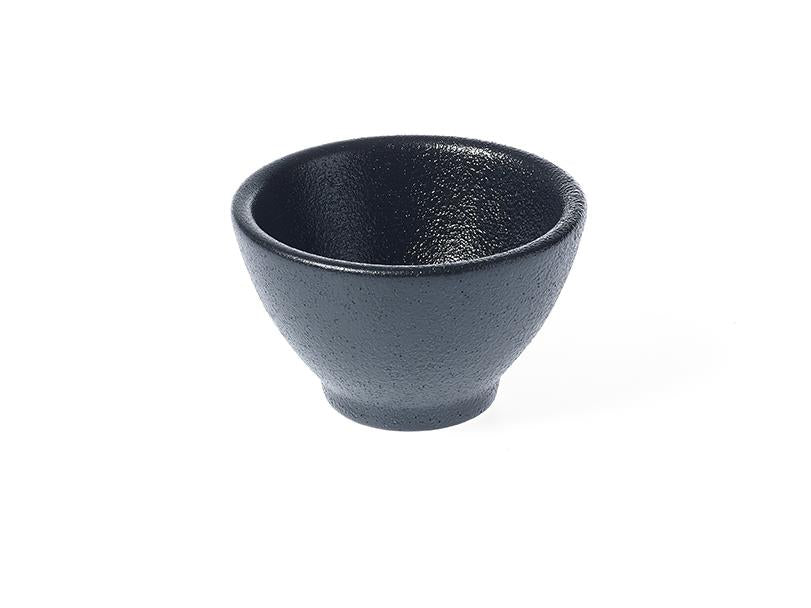 Tablekraft Tk Black Round Sauce Dish Footed 76x47mm Black (Sold in sets of 12)
