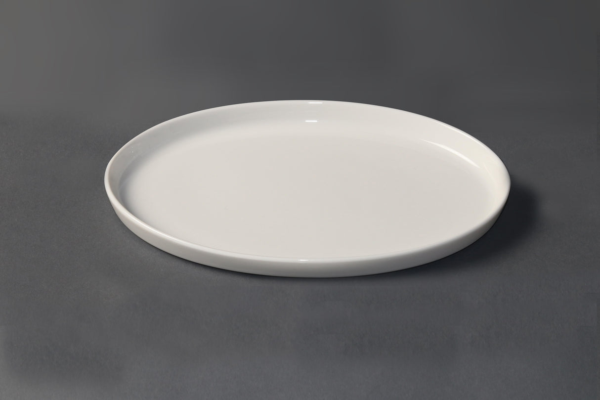 94848 - White Album Oval Plate Stackable 285x175x15mm (U3220) (Sold in sets of 12)
