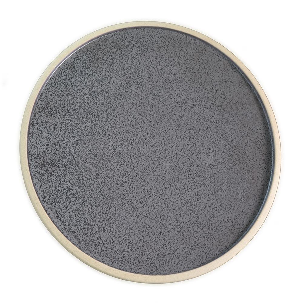Tablekraft Soho Round Plate 285X10Mm Speckle Black