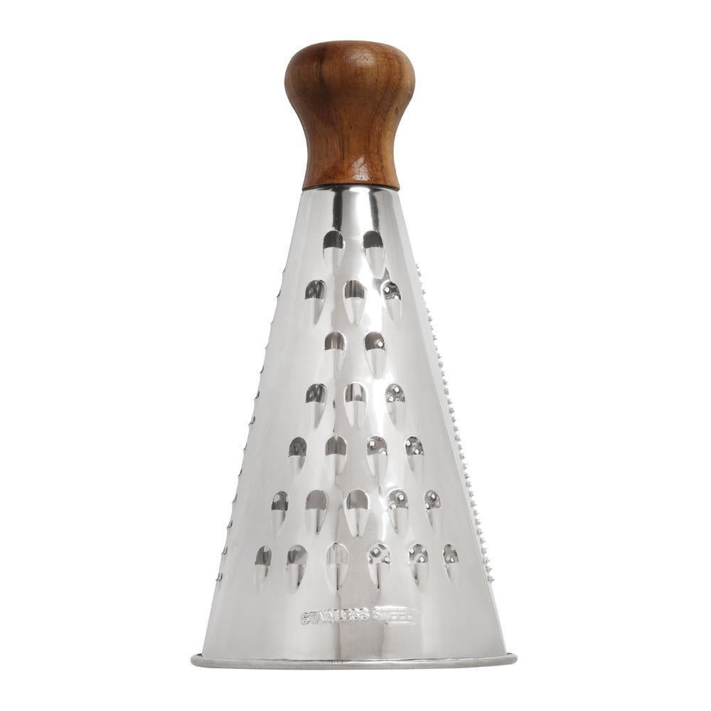 SR50773 - Stanley Rogers Cone Grater S/S W/Acacia Hdl 97x190mm (Sold in sets of 4)