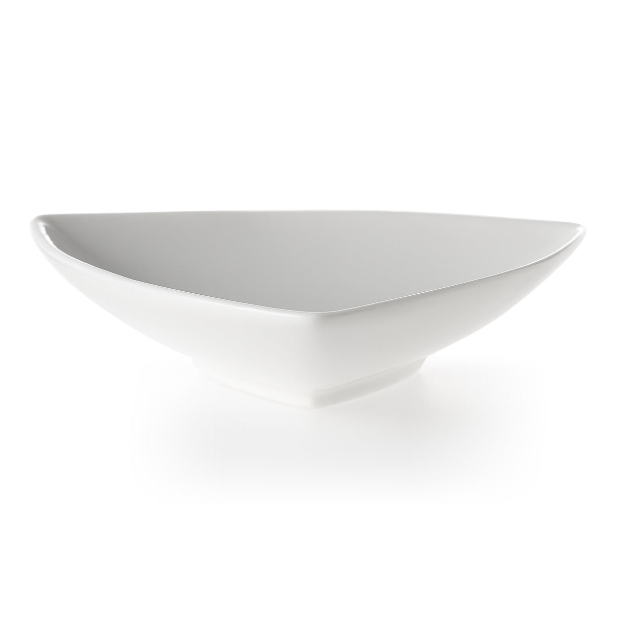 Tablekraft Core Banquet Triangle Dish White 102x102x25M (Sold in sets of 12)