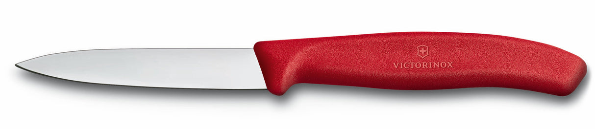 Paring Knife, Straight Edge 8cm - Red