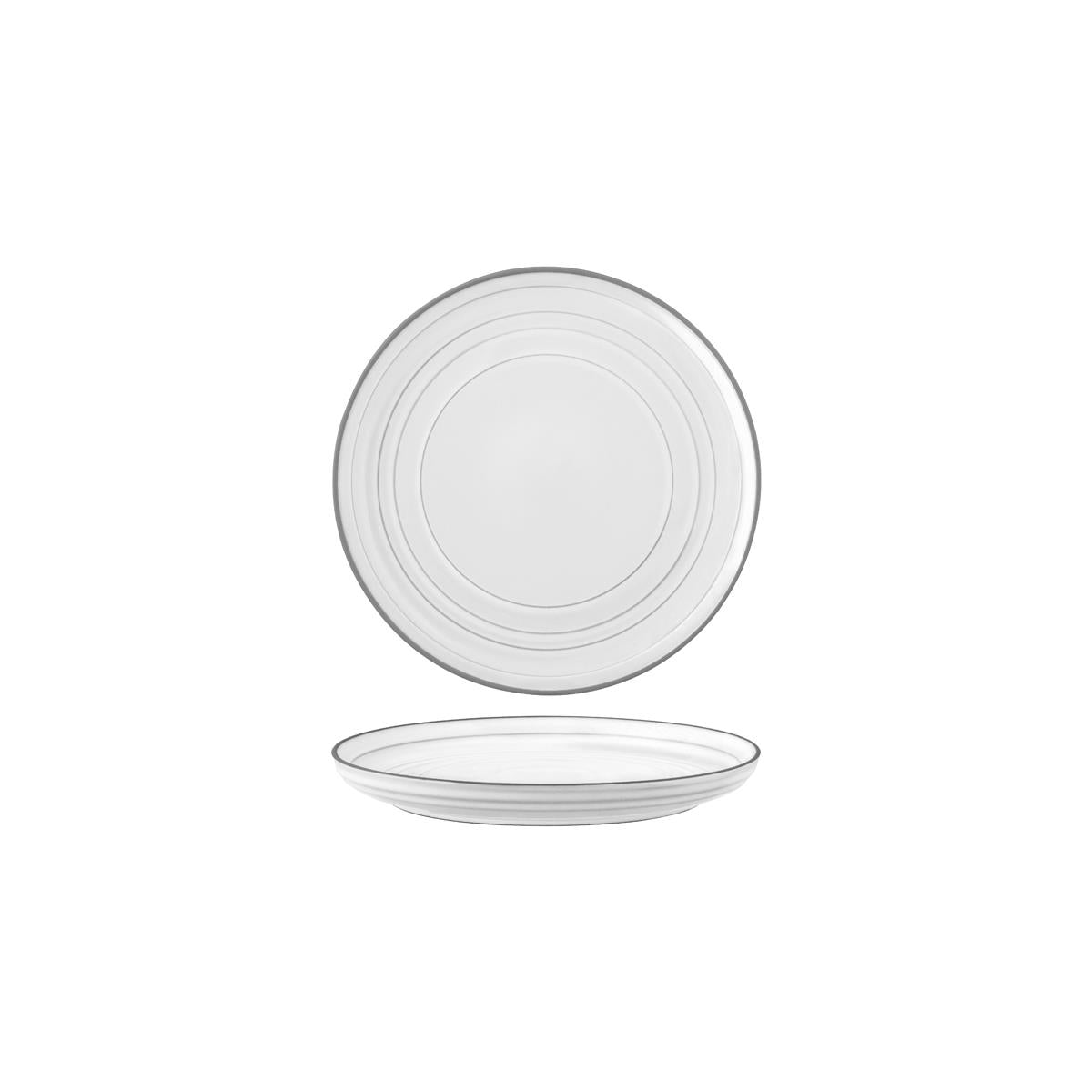 Tablekraft Linea Round Coupe Plate White (Sold in sets of 6)