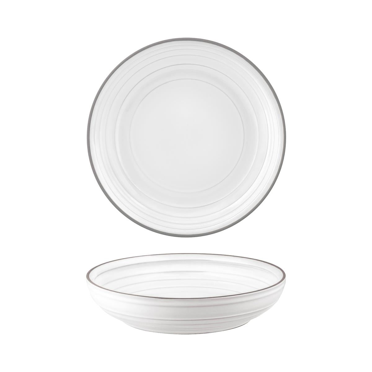 Tablekraft Linea Pasta/Soup Plate-220x50mm White (Sold in sets of 4)