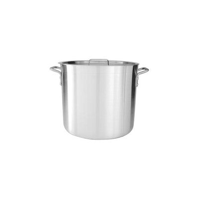 Caterchef Aluminum Stockpots with Lids - Commercial Deep Boiling Pots (8L-140L)