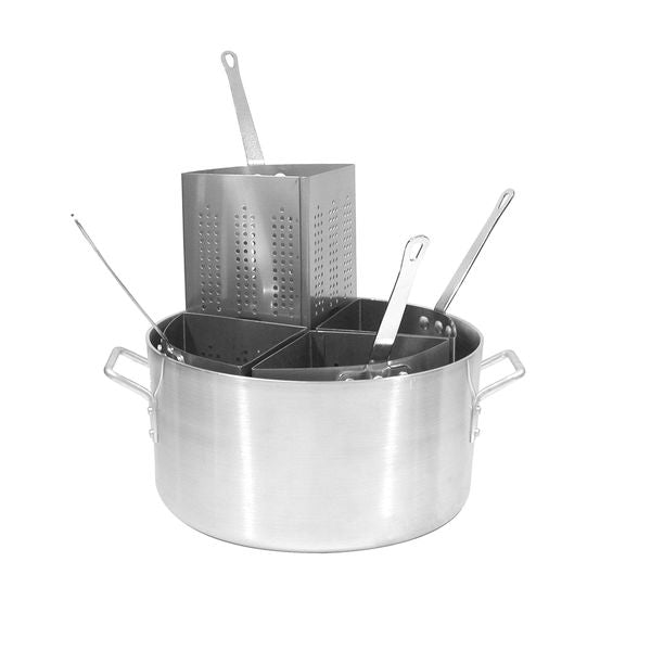 Pasta Cooker Set-Alum. | With 4 S/S Inserts