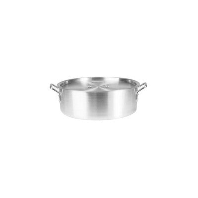 Caterchef Aluminum Brazier Pans with Lids - Commercial Rondeau Pots (14.5L-29L)