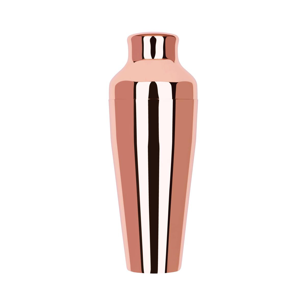 Zanzi Parisian Cocktail Shaker 2Pc Rose Gold 500ml