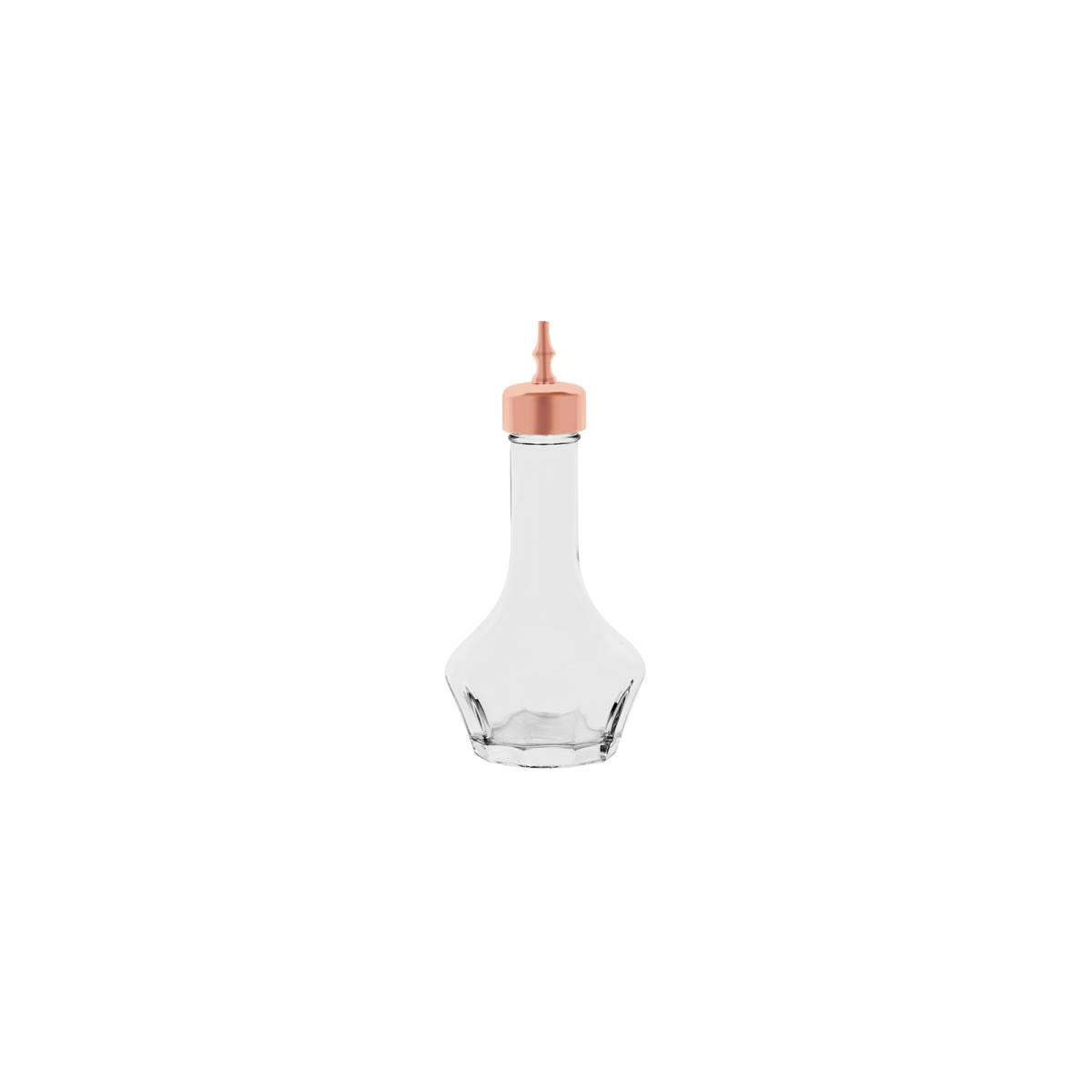 Z0897 - Zanzi Bitters Bottle Glass W/Rose Gold Top 19X37X120Mm 50Ml