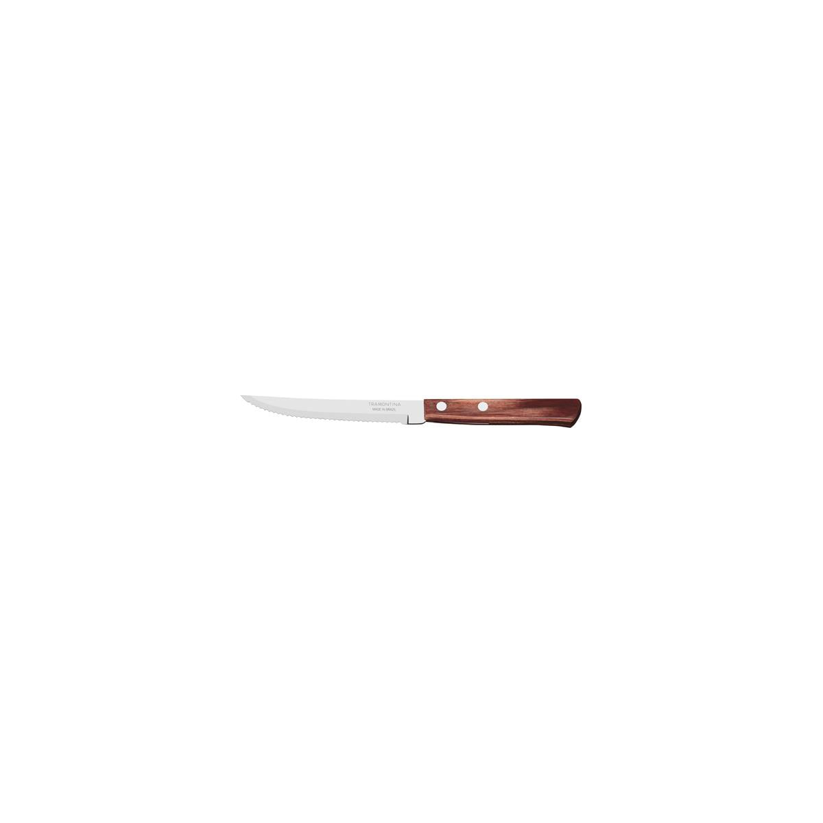 TM21100/475 - Tramontina Polywood Steak Knife-Serrated Narrow