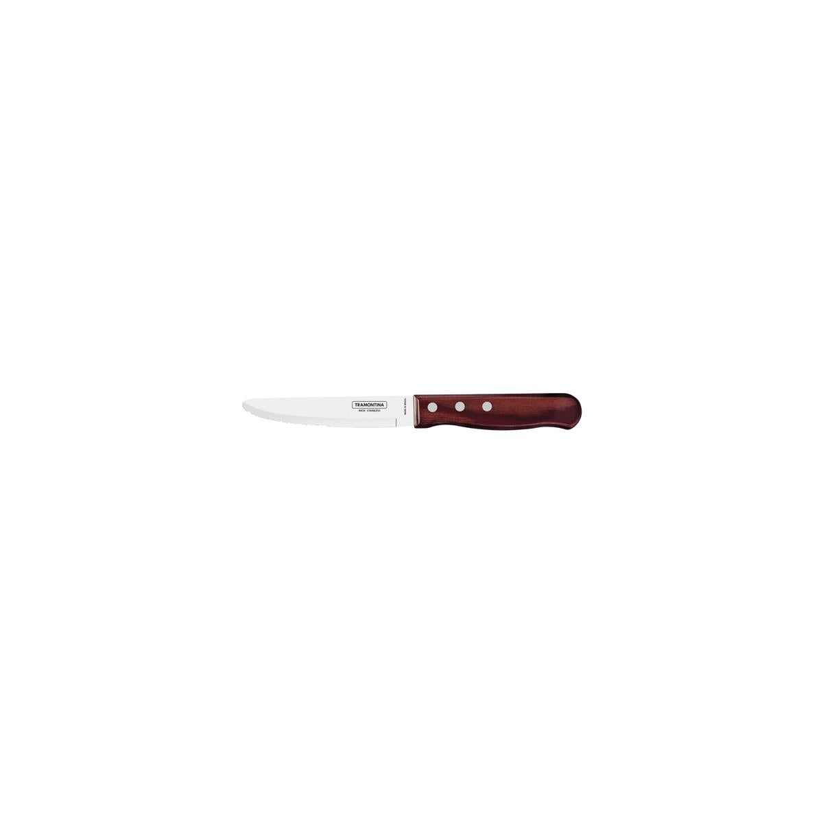 TM21115/075 - Tramontina Polywood Steak Knife 15-Serrated Wide (Sold in sets of 12)