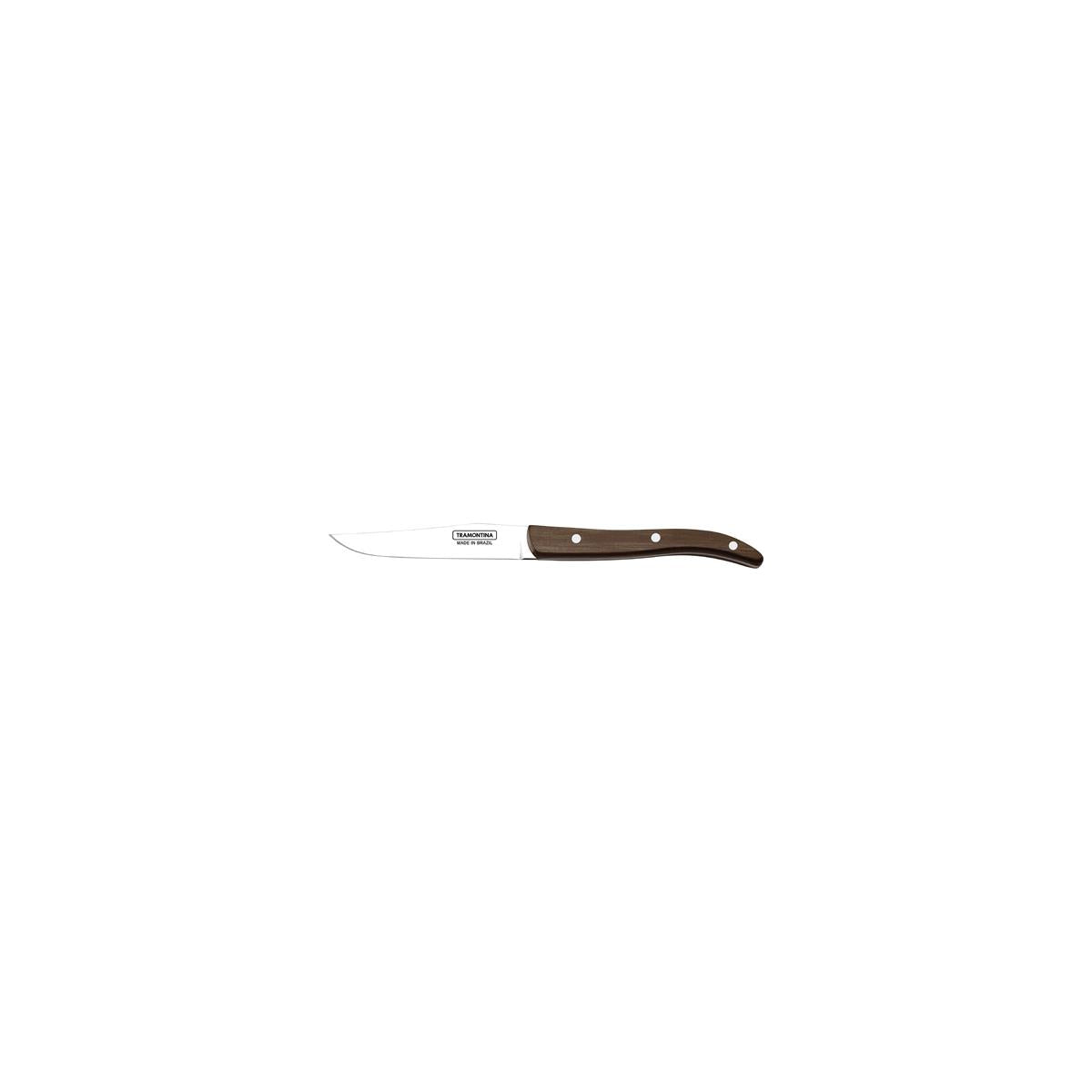 TM29810/145 - Polywood 4" Steak Knife 10-Plain Smooth Edge Narrow Brown (Sold in sets of 12)