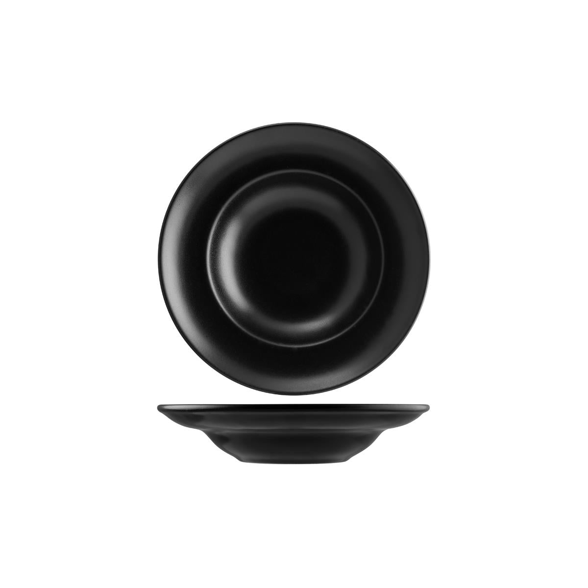 Bulk Bonna Notte Pasta Plates 270mm Notgrm27Ck Sets 6 | Matte Black Coupe Hospitality