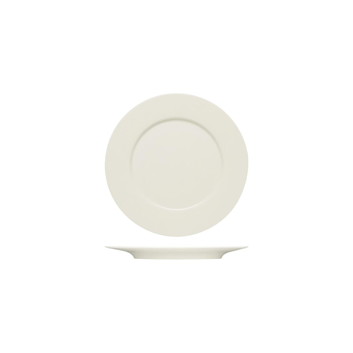 BHS6690022 - Bauscher Purity Flat Plate W Rim (Sold in sets of 6)