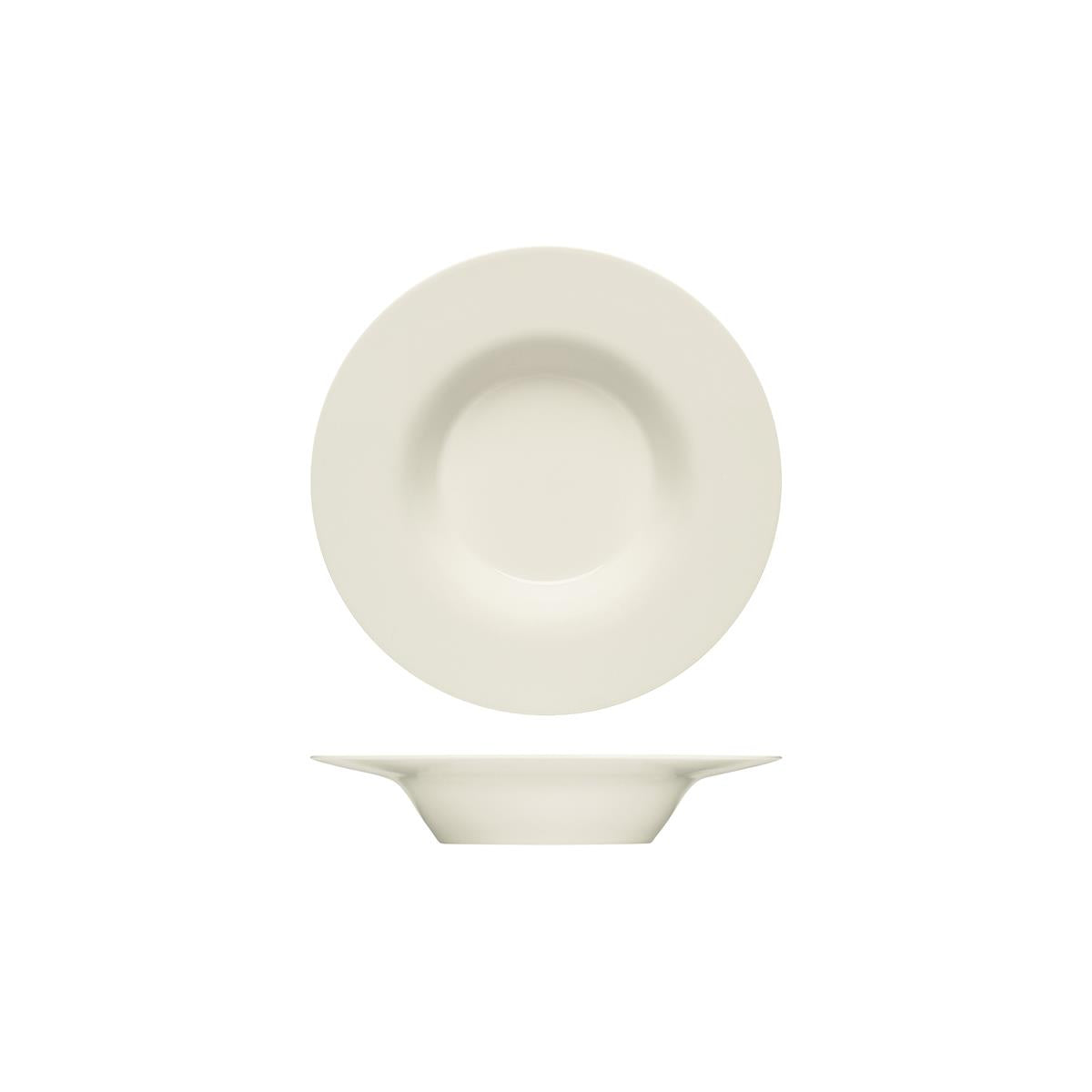 BHS6690124 - Bauscher Purity Deep Plate W Rim (Sold in sets of 6)