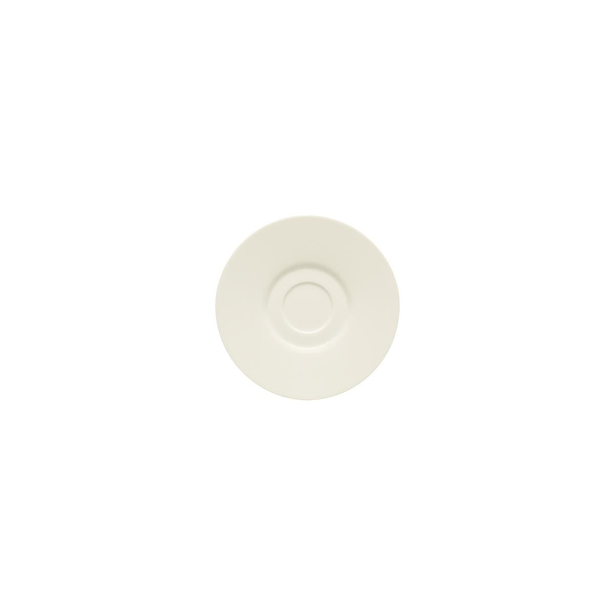 BHS6697135 - Bauscher Purity Saucer W/2 Wells 170mm (Sold in sets of 12)