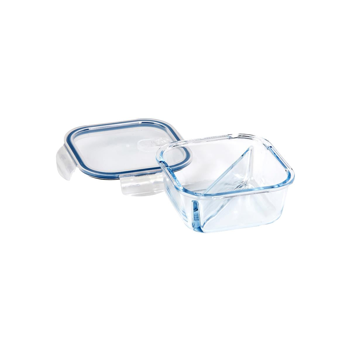 ETR48141 - Eterna Glass Containers 2 Div (Sold in sets of 4)