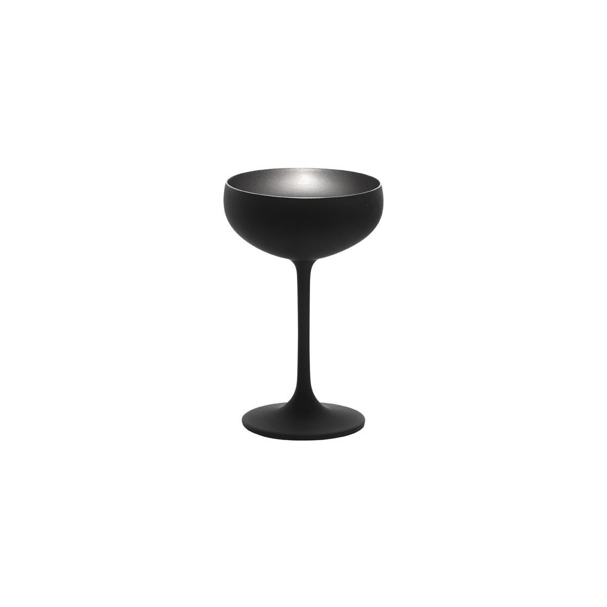 Stolzle Olympic Champagne Coupe 230Ml Matt Black/Silver