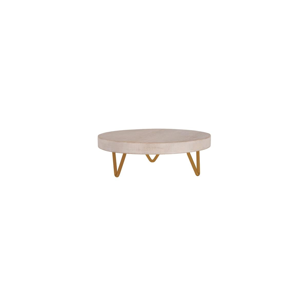4742 - Serve Round Display White M Wood Metal Legs by Chef Inox (Sold in sets of 4) - Image 2