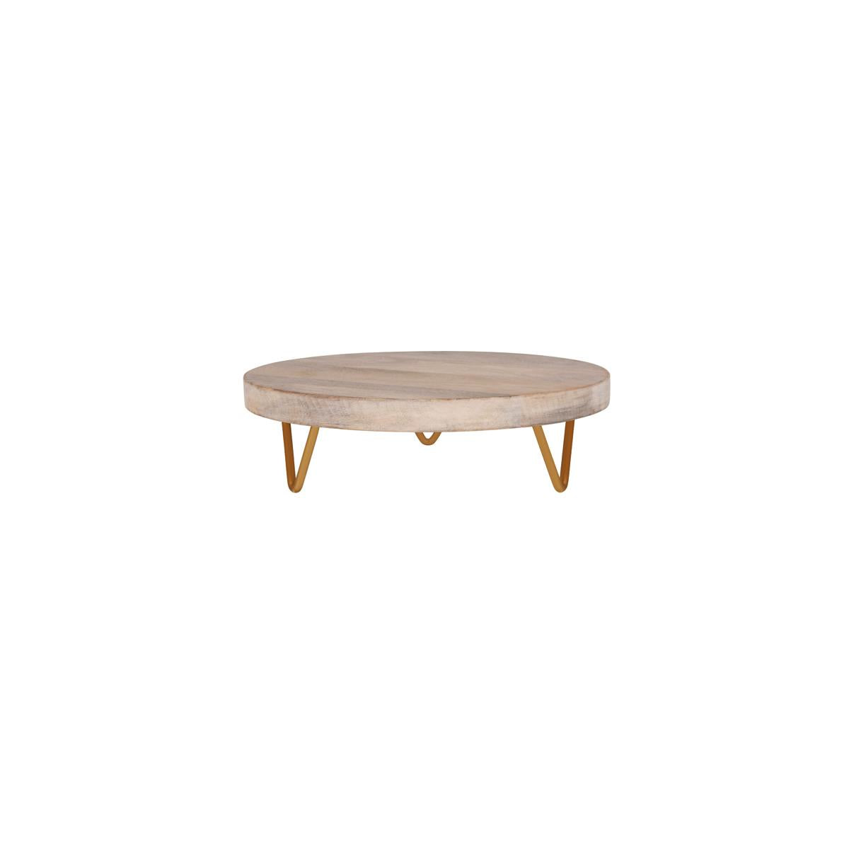 4742 - Serve Round Display White M Wood Metal Legs by Chef Inox (Sold in sets of 4) - Image 3
