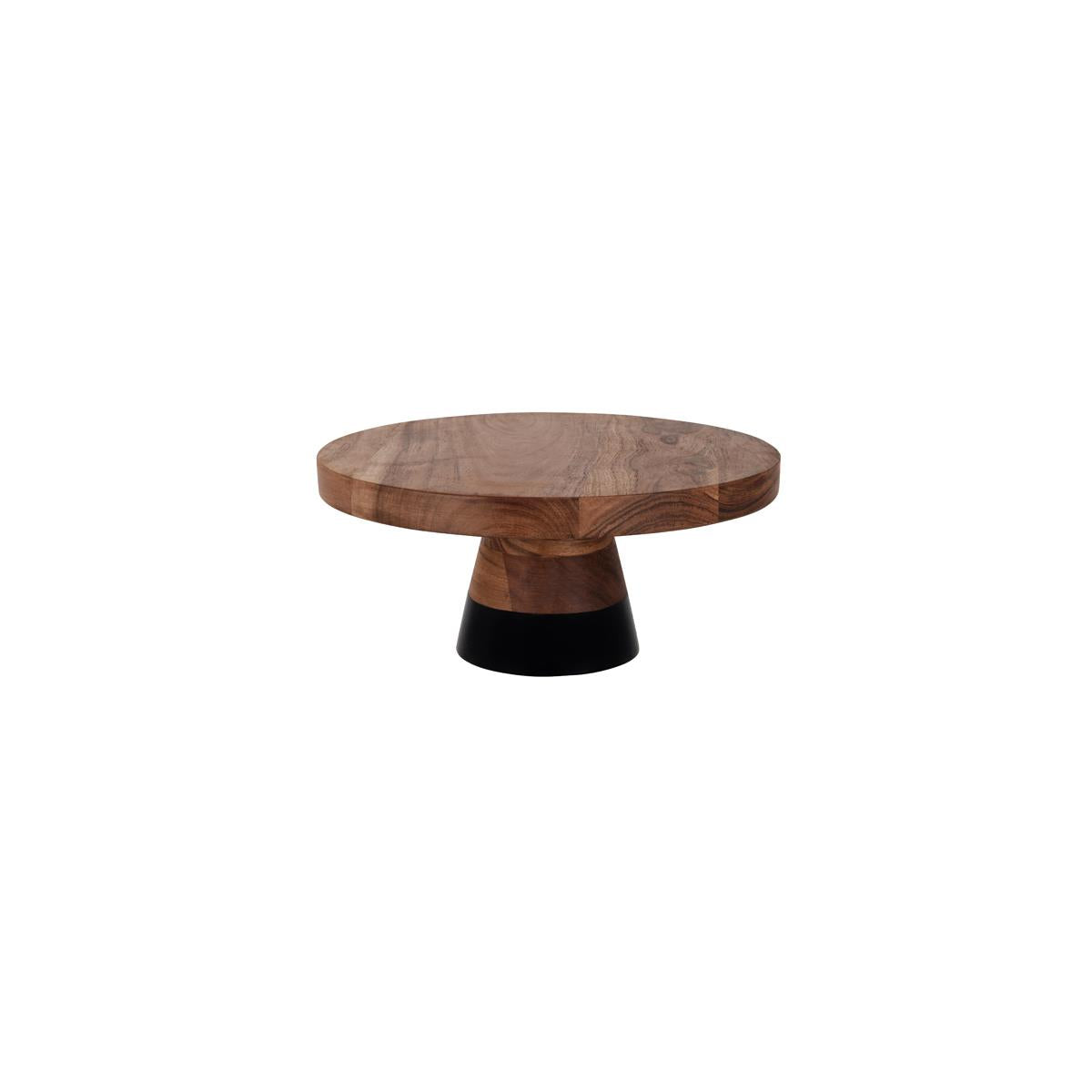 4745 - Serve Round Cake Stand Acacia Black Border by Chef Inox (Sold in sets of 4) - Image 4