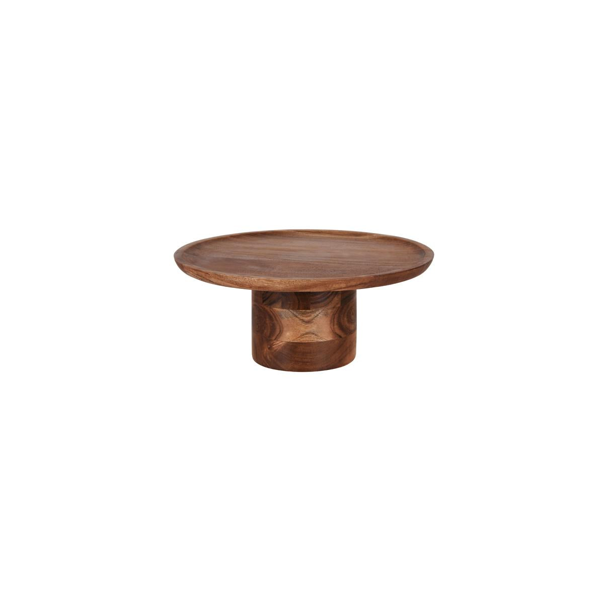 4755 - Chef Inox Serve Round Cake Stand Pilar Acacia (Sold in sets of 4)