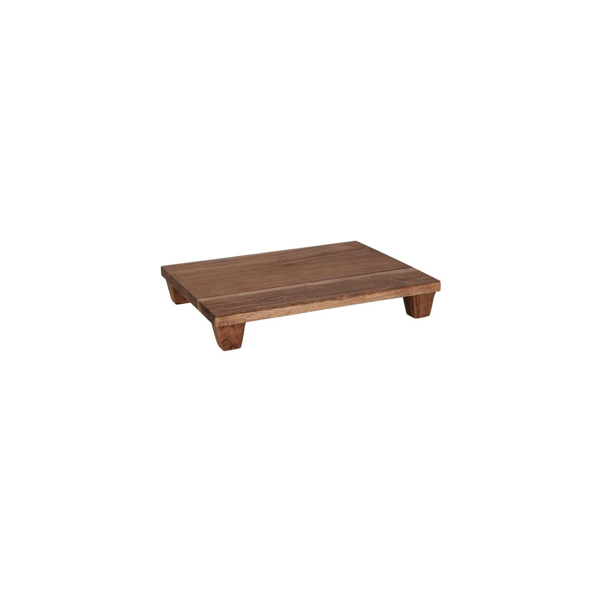 4761 - 4-Pack Chef Inox GN1 Acacia Display Stands w/ Legs – Durable Gastronorm Serving Stand