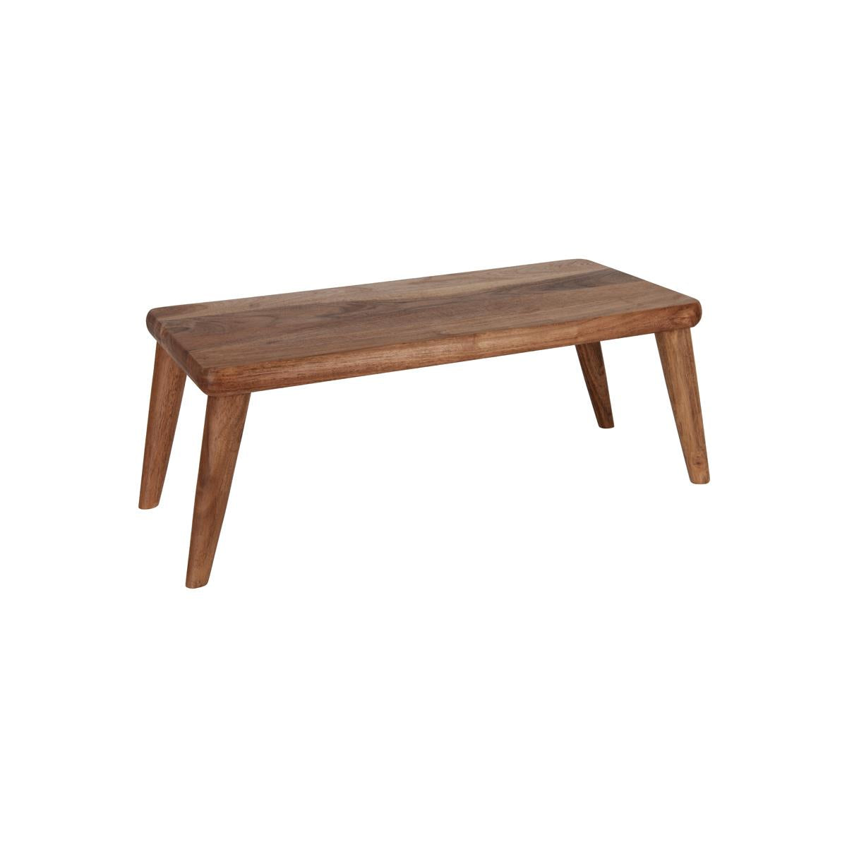 4772 - Chef Inox Serve Rect Stand W Legs Acacia
