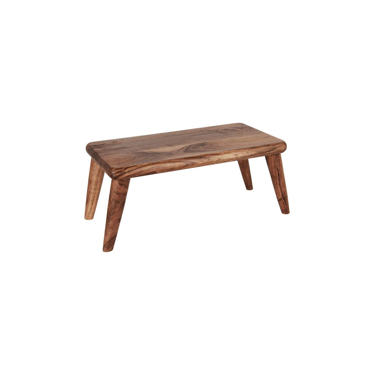 4772 - Chef Inox Serve Rect Stand W Legs Acacia - Image 2