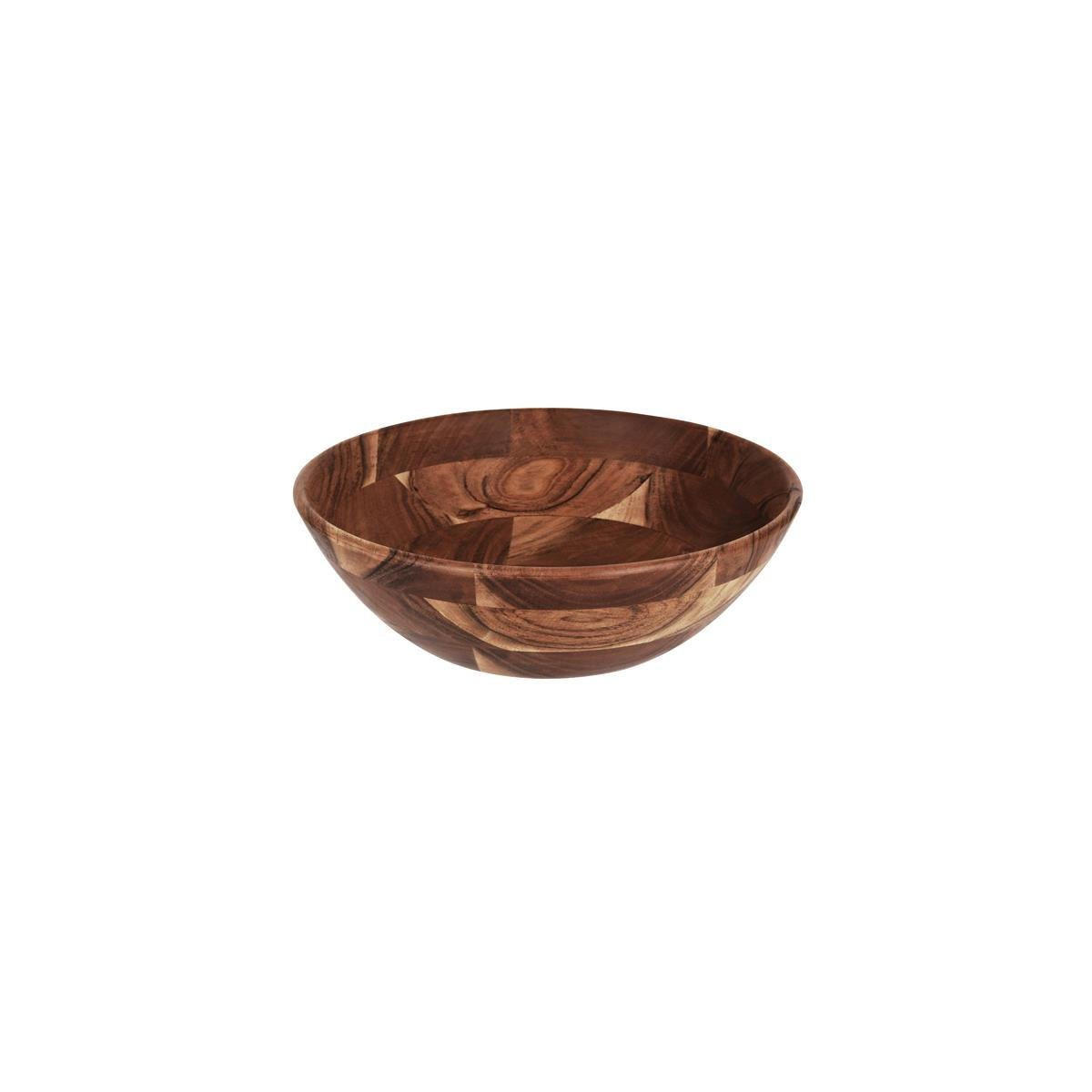 04776 - Chef Inox Serve Round Display Deep Bowl Acacia 355X110Mm