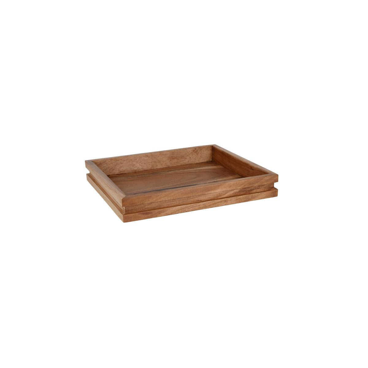 04793 - Chef Inox Serve Display Tray Acacia Gn 2/3 354X325X50Mm