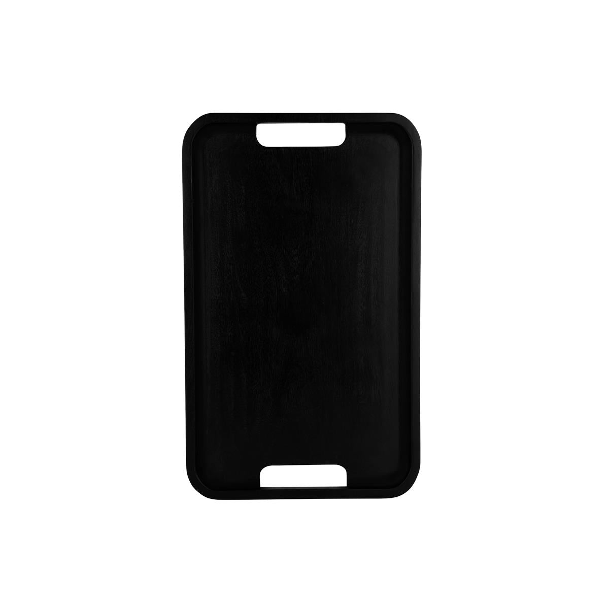 4970 - Black Acacia Serving Trays 530x325x25mm by Chef Inox – Set of 4 Kitchen Platters