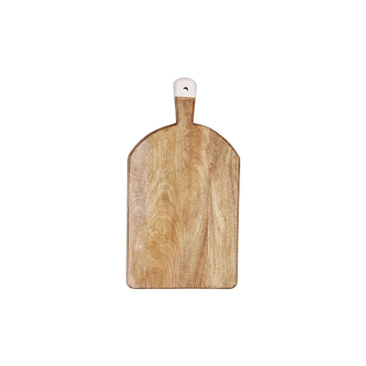 4990 - Mangowood Rect Serving Board Footed W Hdl
