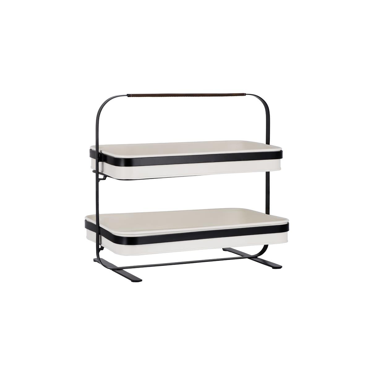 78888 - Coney Isl-Galvanised Creme P/C Display 2 Tier 380x260x370mm (Sold in sets of 2)