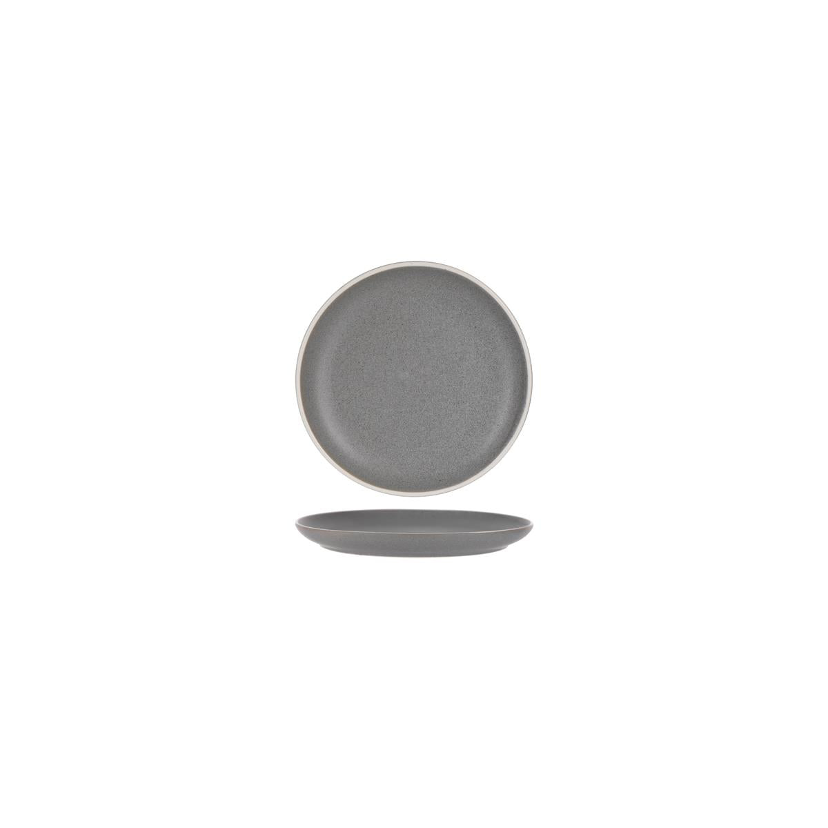 Tablekraft Urban Round Coupe Plate 160mm Grey (Sold in sets of 6)