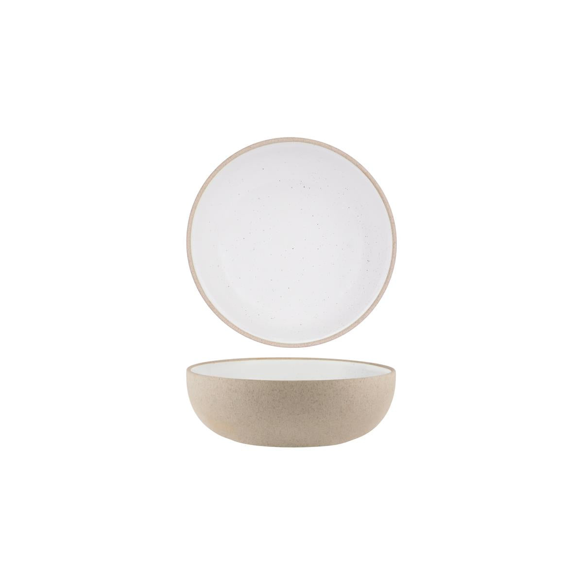 Tablekraft Soho Round Deep Bowl White Pebble (Sold in sets of 6)