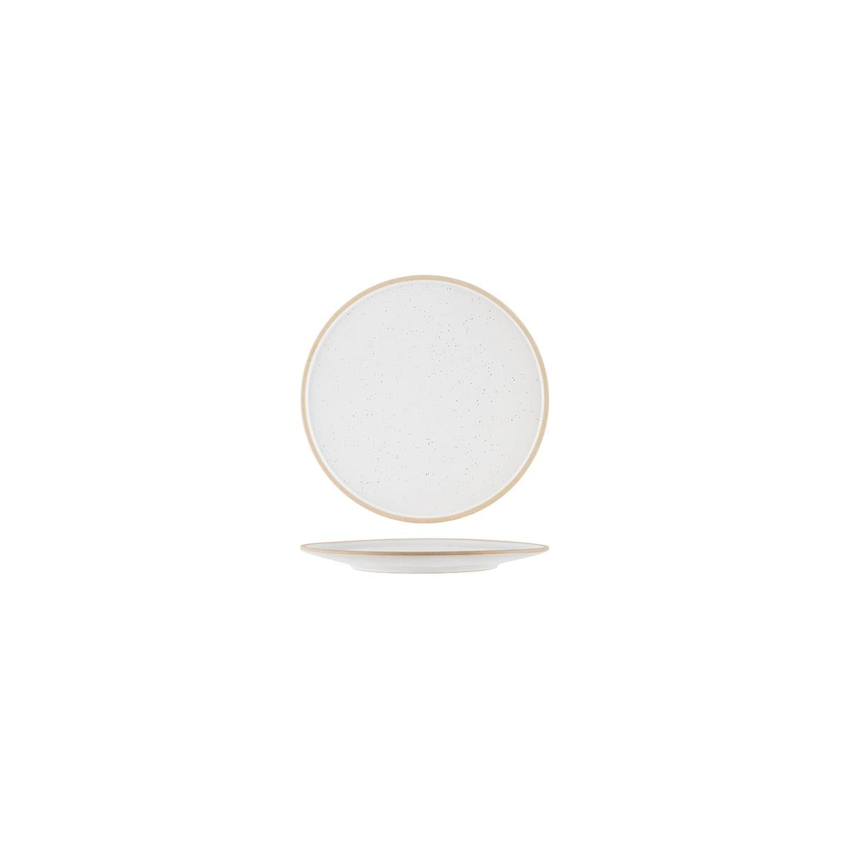 Tablekraft Soho Round Plate 160mm White Pebble (Sold in sets of 6)