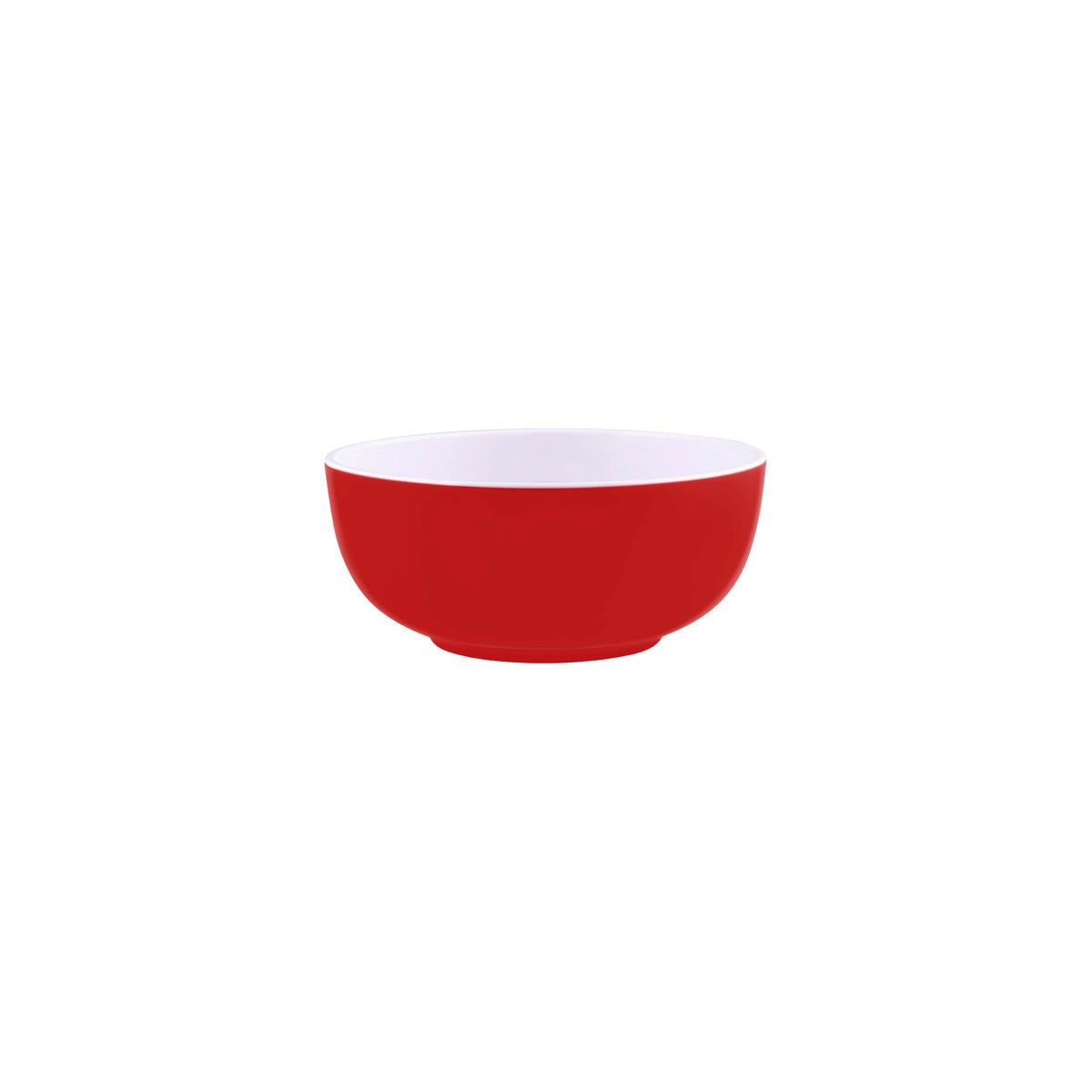47513 - Jab Gelato-Red/White Round Bowl 150x60mm (Sold in sets of 6)