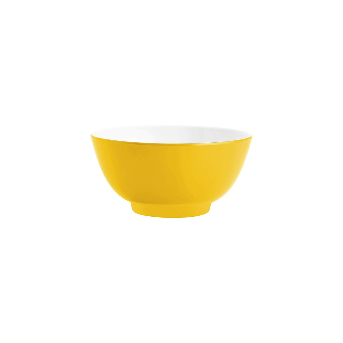 47606 - Jab Gelato-Yellow/White Round Bowl 150x60mm (Sold in sets of 6)