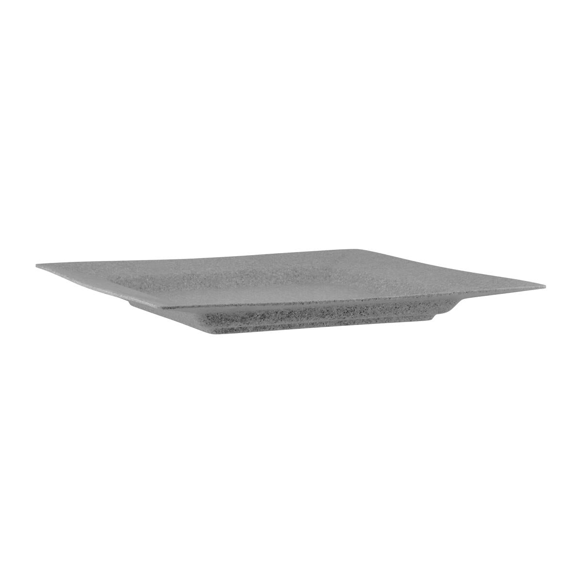 49064-CON - Jab Concrete Matt Square Plate W/Rim 400mm (20185) (Sold in sets of 5)
